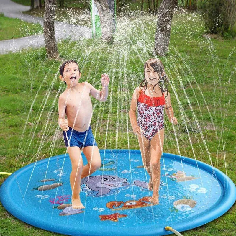 Water Splash Pools Kids Outdoo - Sprinkler Splash Pad 评论和价格
