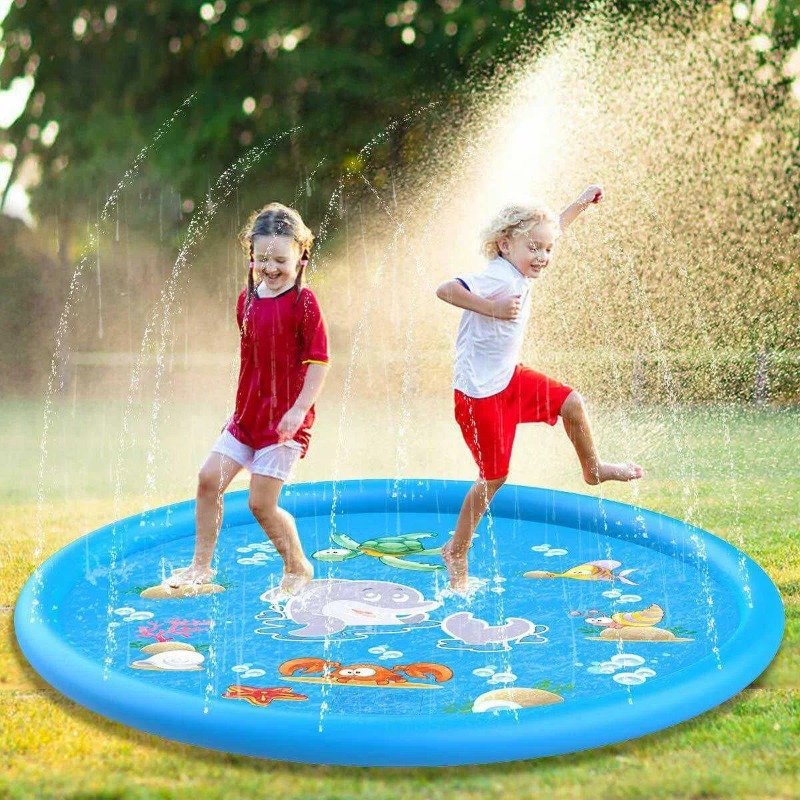 Water Splash Pools Kids Outdoo - Sprinkler Splash Pad 评论和价格