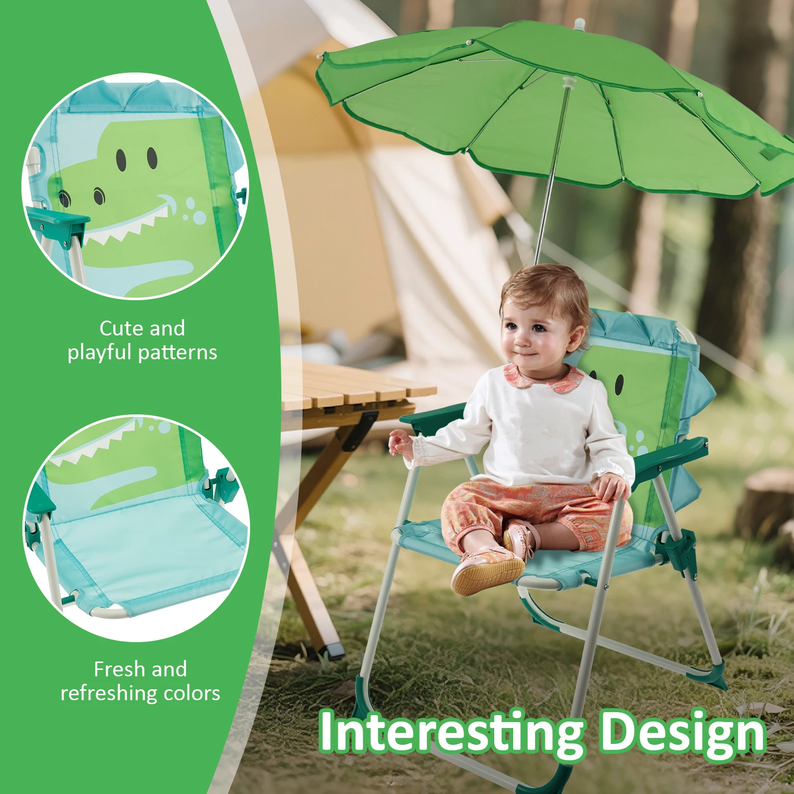 Kids Folding Beach Chair With  - Kids Outdoor Lounge Chair 评论和价格