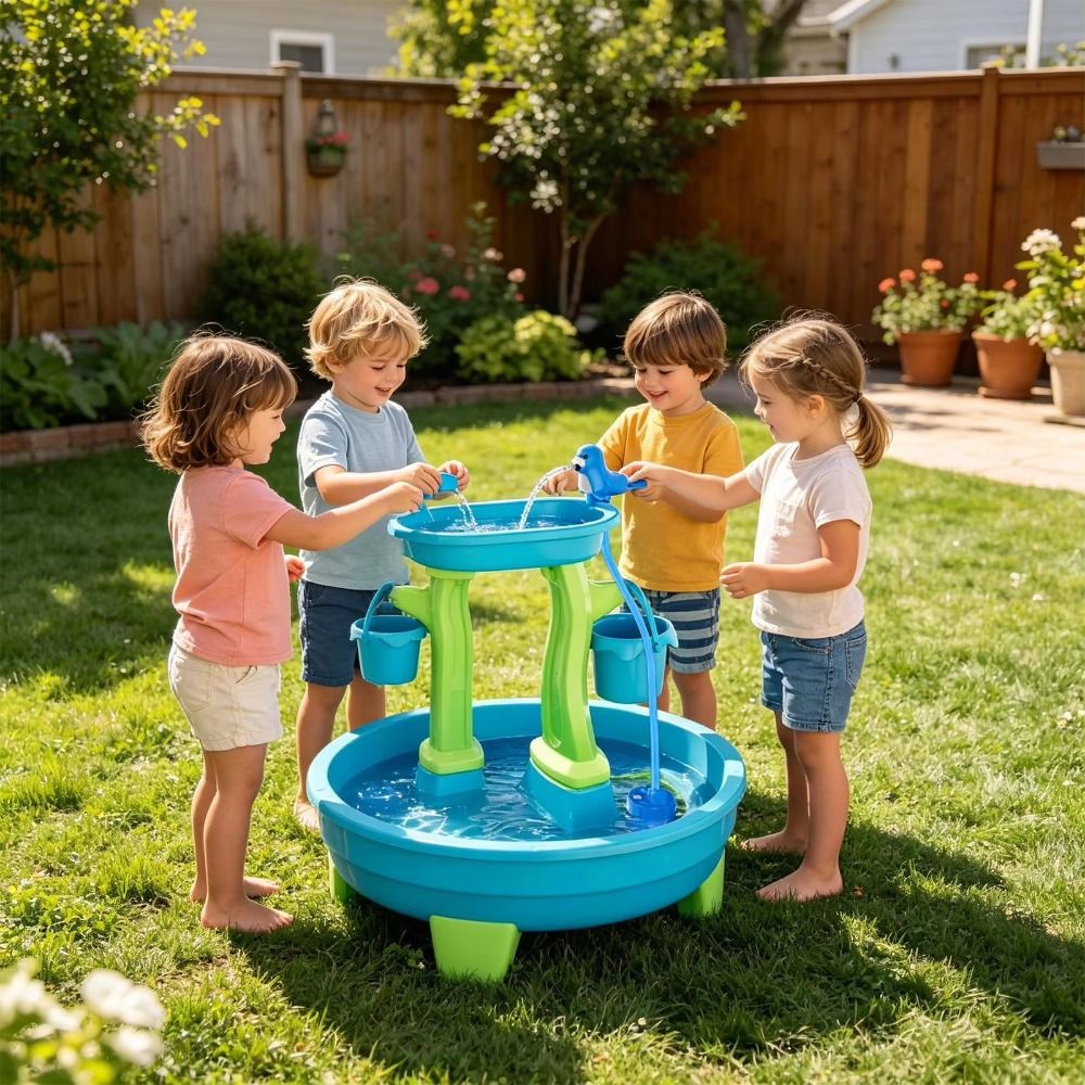 Portable No-Drill Water Table  - Kids Outdoor Water Table 评论和价格