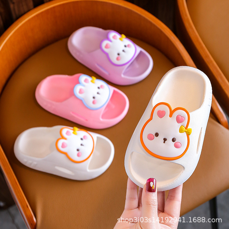 Summer Kids Cartoon Thick-Sole - Kids Indoor Outdoor Slippers 评论和价格