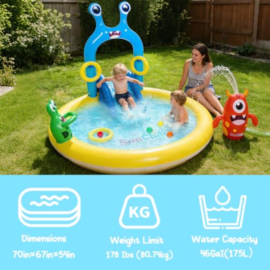 Inflatable Splash Pad for - Mo - Sprinkler Splash Pad 评论和价格