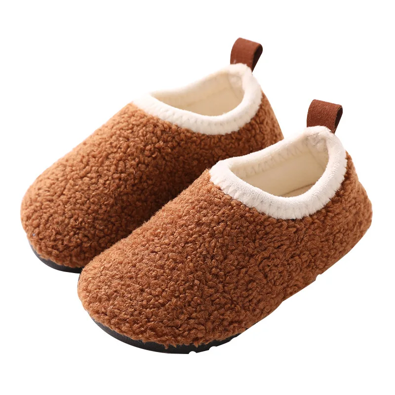 Children Cotton Slippers Solid - Kids Indoor Outdoor Slippers 评论和价格