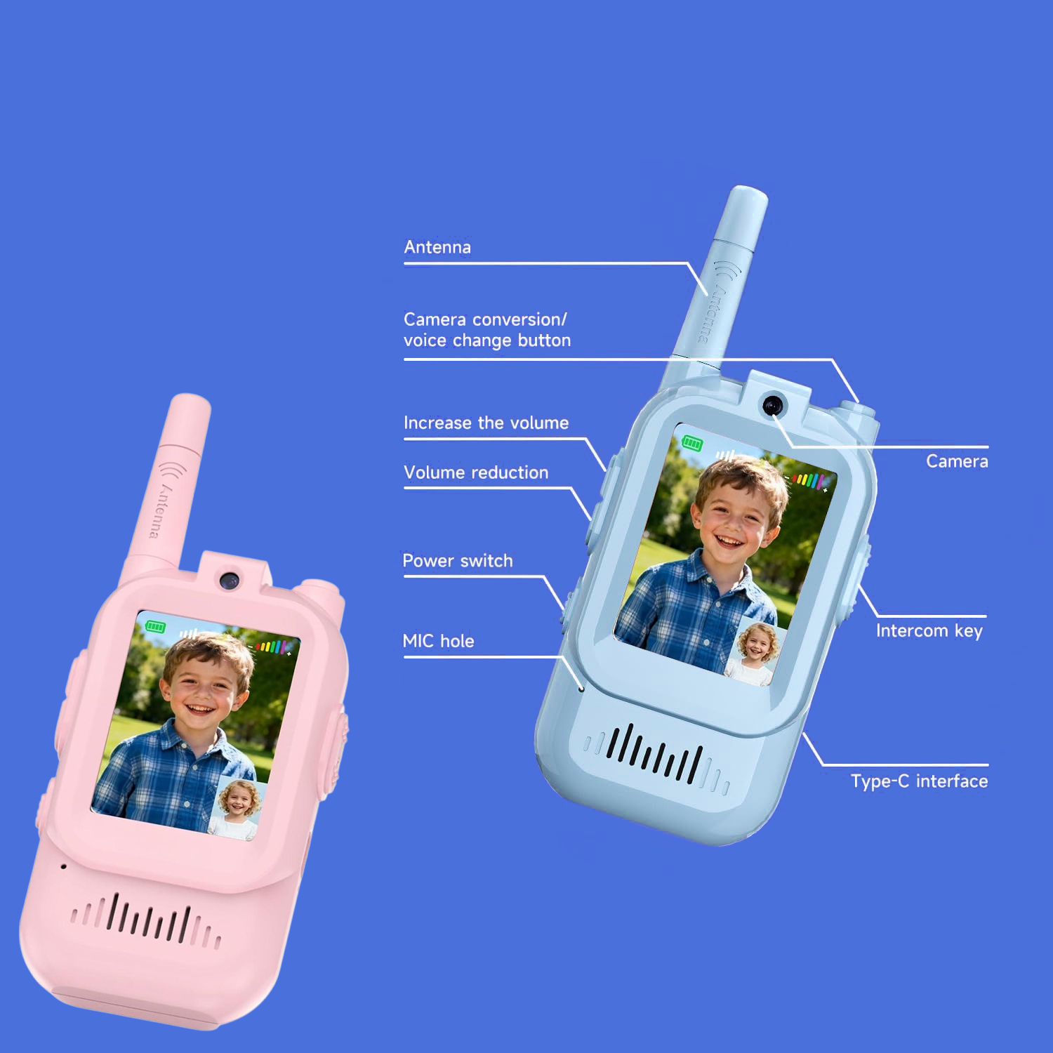 Children's 2-Pack Video Walkie - Kids Outdoor Voices 评论和价格