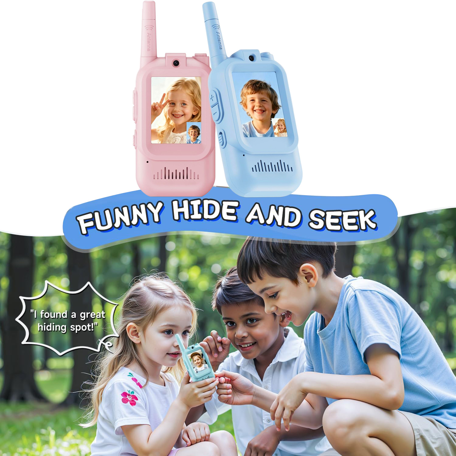 Children's 2-Pack Video Walkie - Kids Outdoor Voices 评论和价格