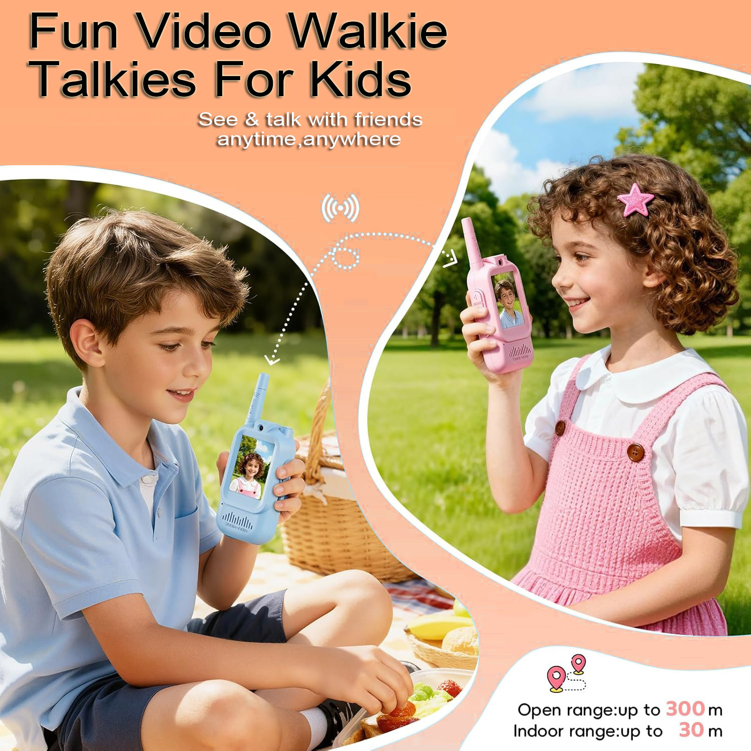 Children's 2-Pack Video Walkie - Kids Outdoor Voices 评论和价格
