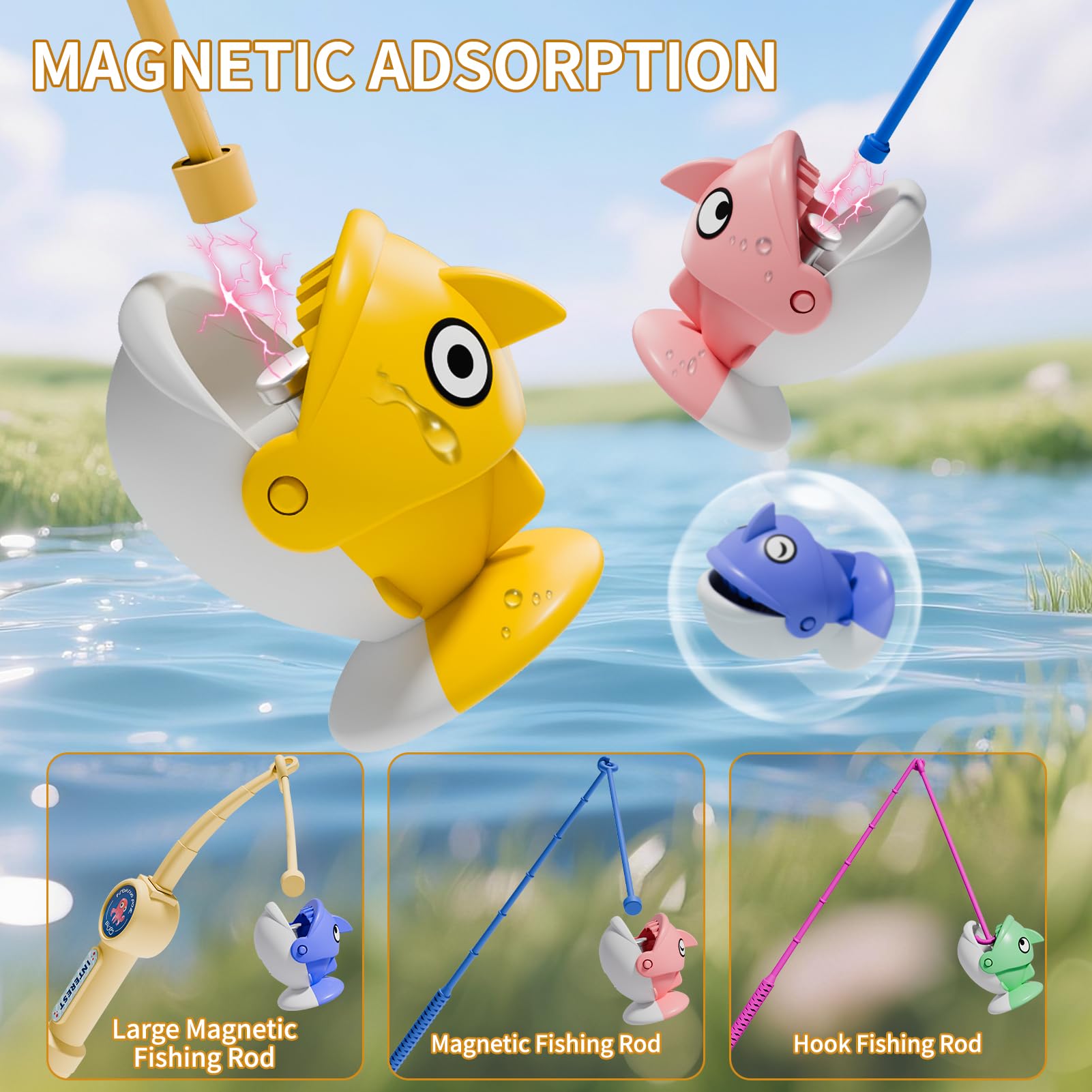 Magnetic Fishing Game 360° Rot - Kids Outdoor Water Table 评论和价格
