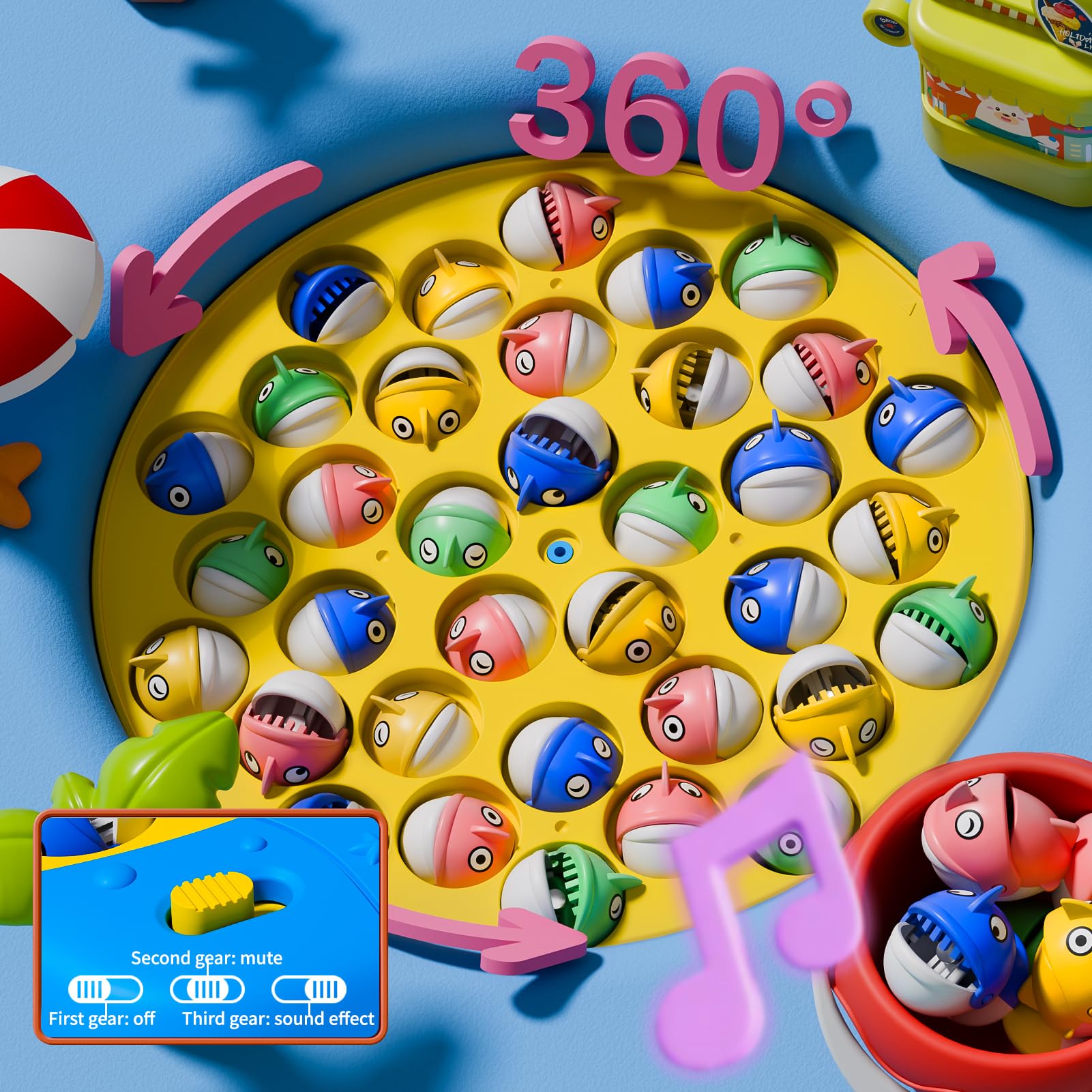 Magnetic Fishing Game 360° Rot - Kids Outdoor Water Table 评论和价格