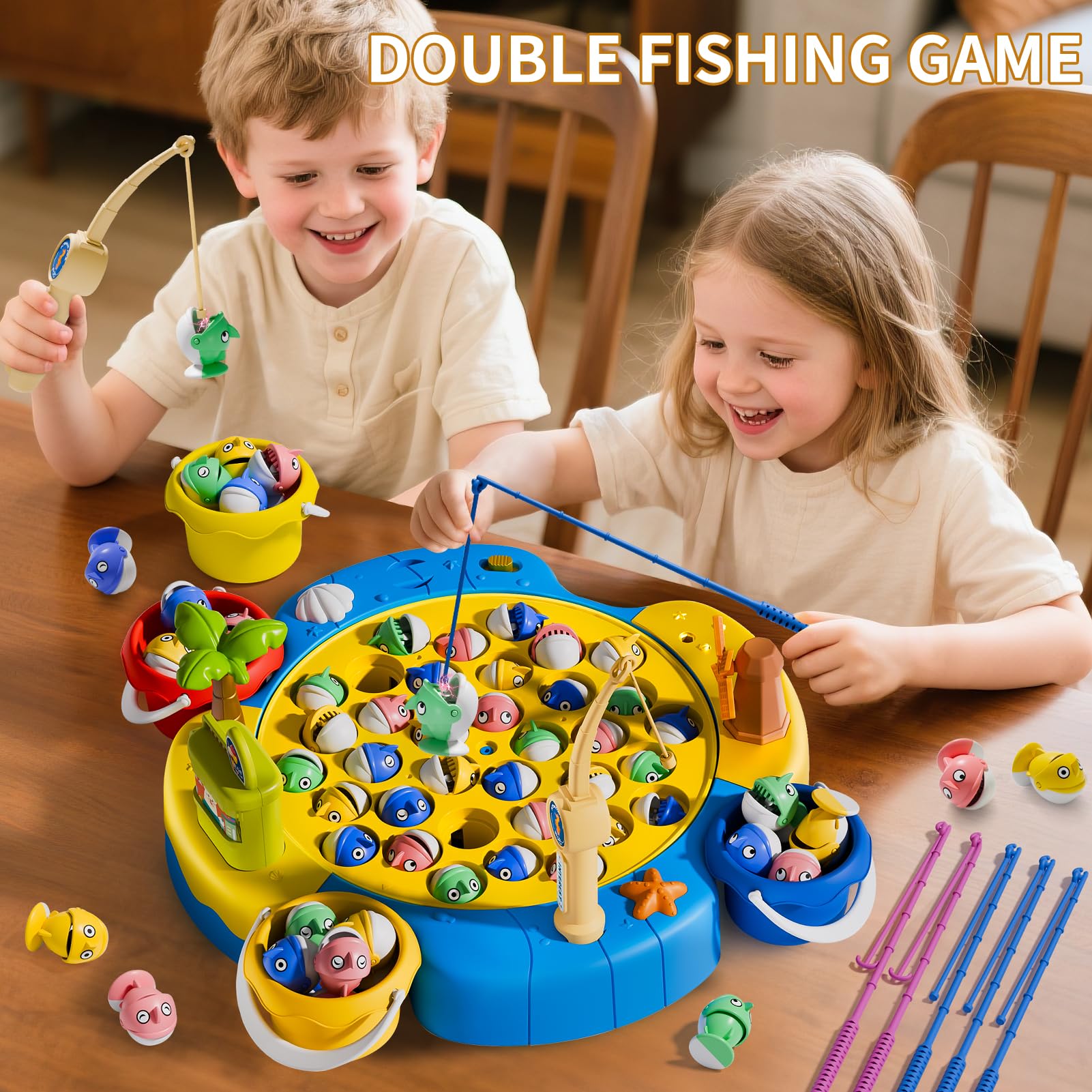 Magnetic Fishing Game 360° Rot - Kids Outdoor Water Table 评论和价格