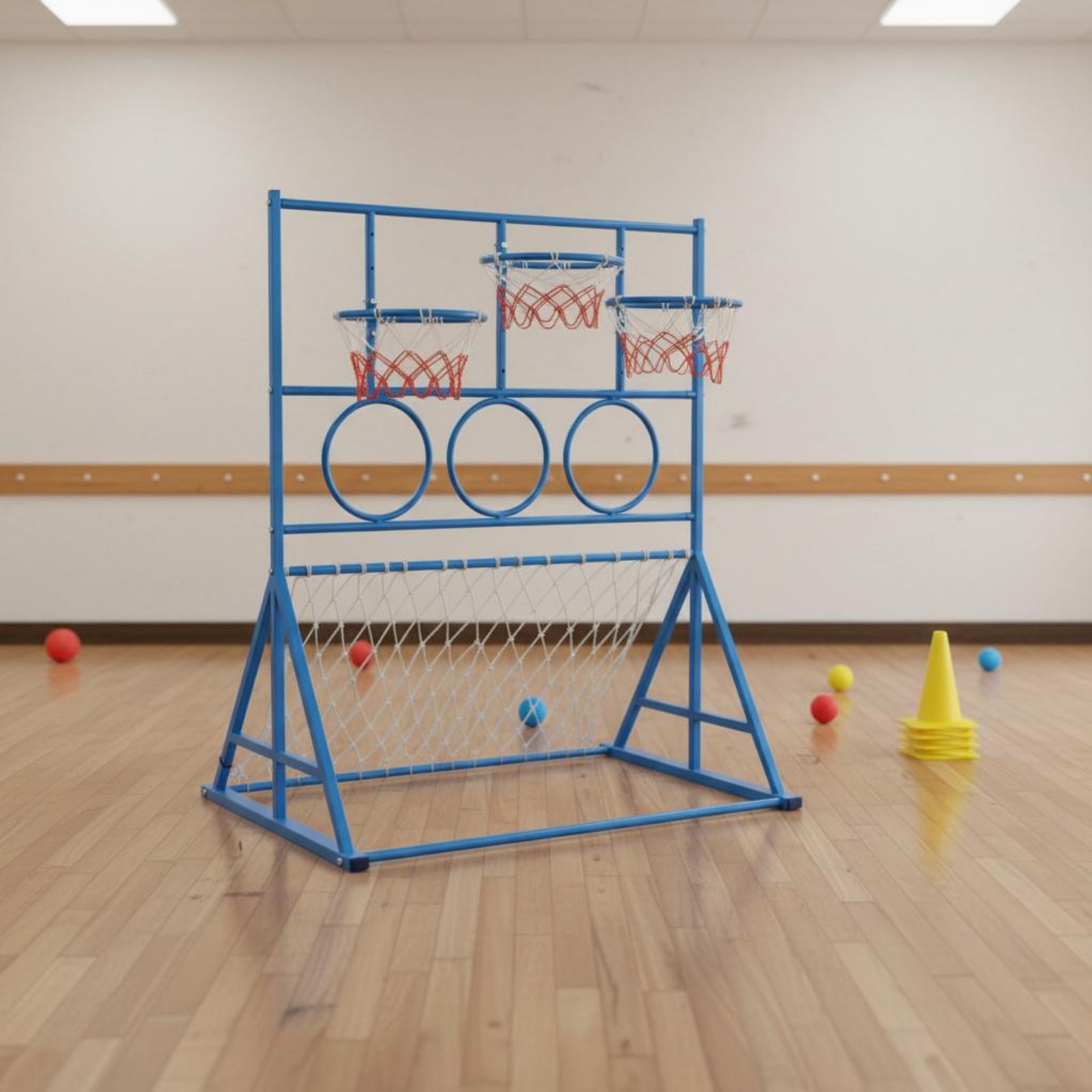Multi Sport Game Stand 3-in-1  - Kids Outdoor Basketball Hoop 评论和价格