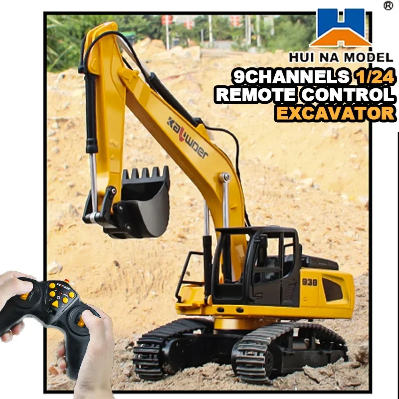 Huina Rc Excavator 1/24 9Ch Re - Kids Outdoor Excavator 评论和价格
