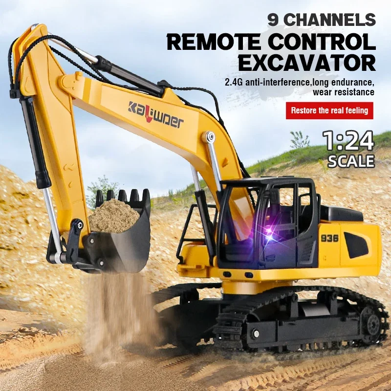 Huina Rc Excavator 1/24 9Ch Re - Kids Outdoor Excavator 评论和价格