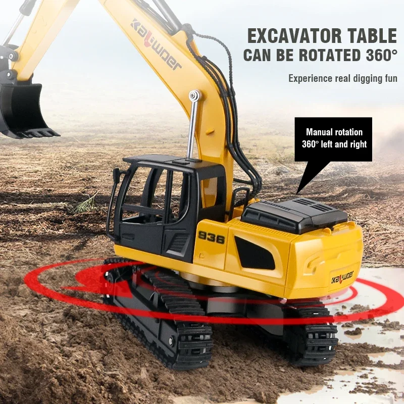 Huina Rc Excavator 1/24 9Ch Re - Kids Outdoor Excavator 评论和价格