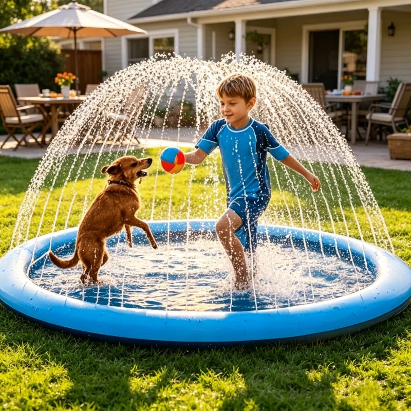 170×180cm Large Water Splash P - Sprinkler Splash Pad 评论和价格