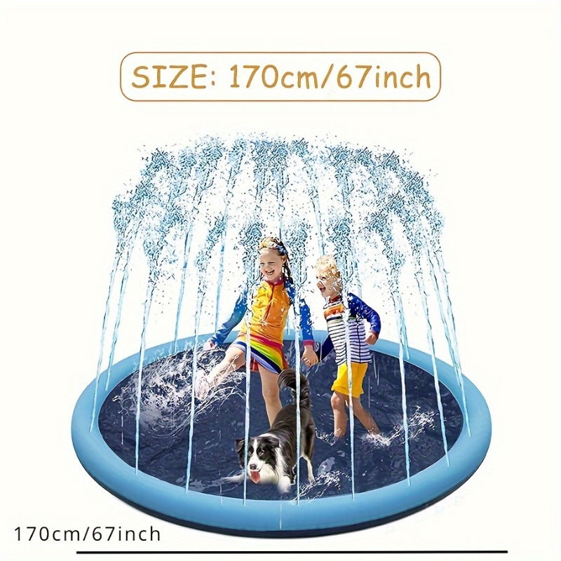 170×180cm Large Water Splash P - Sprinkler Splash Pad 评论和价格