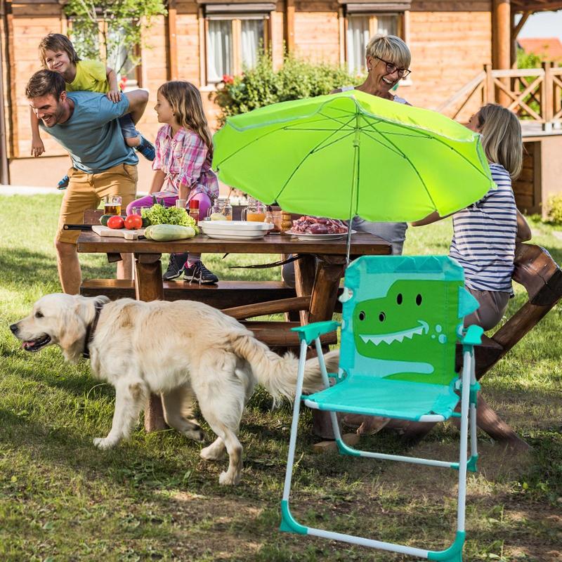 Kids Camping Chair with Outdoo - Kids Outdoor Umbrella Chair 评论和价格