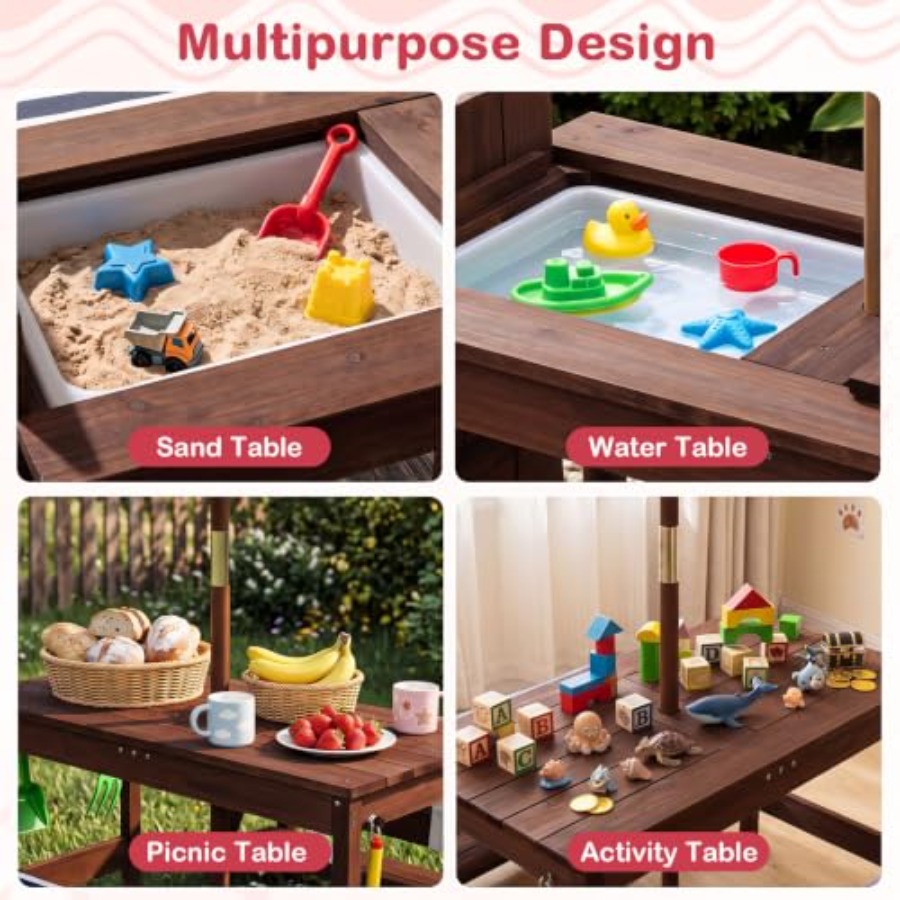Outdoor kids picnic table for  - Kids Outdoor Water 评论和价格