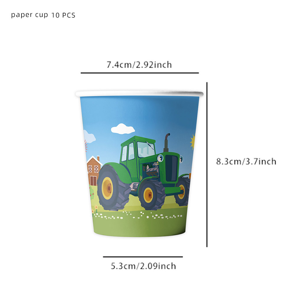 Green Farm Tractor Birthday Pa - Kids Outdoor Excavator 评论和价格