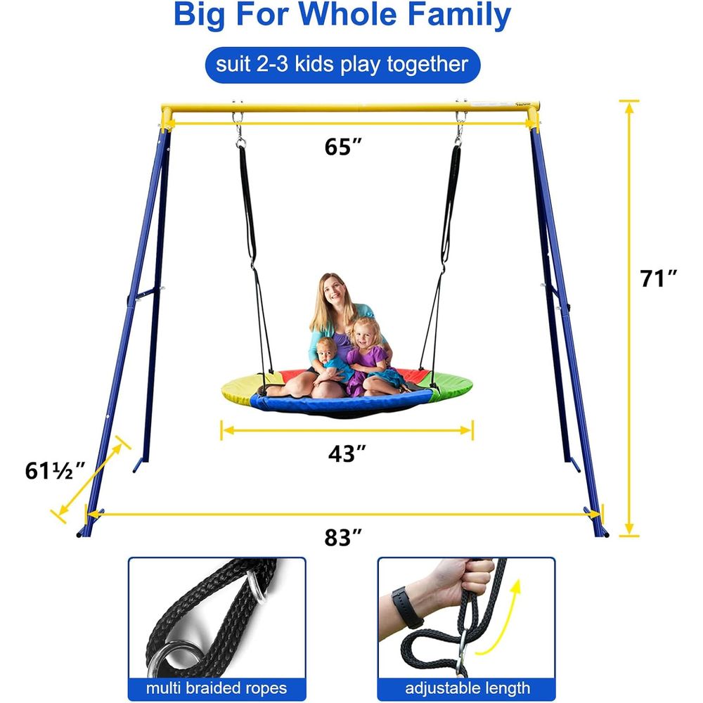Heavy-Duty 440lbs Outdoor Swin - Kids Outdoor Youtube 评论和价格