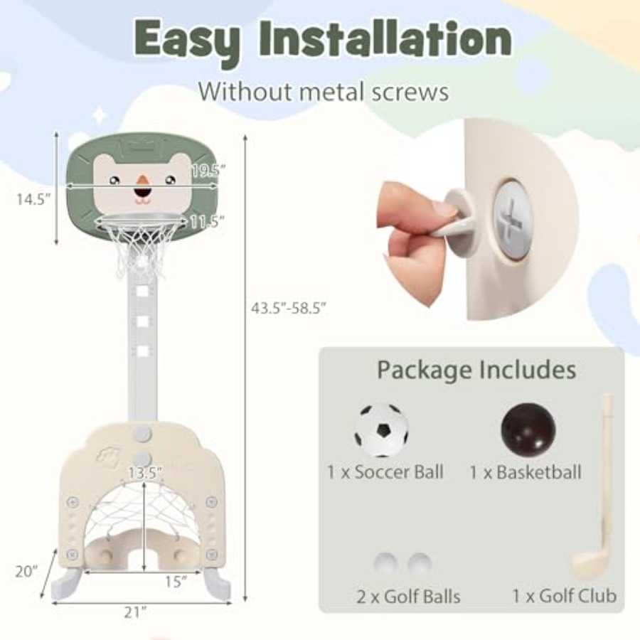 Outdoor indoor kids basketball - Outdoor Toys For Kids 评论和价格