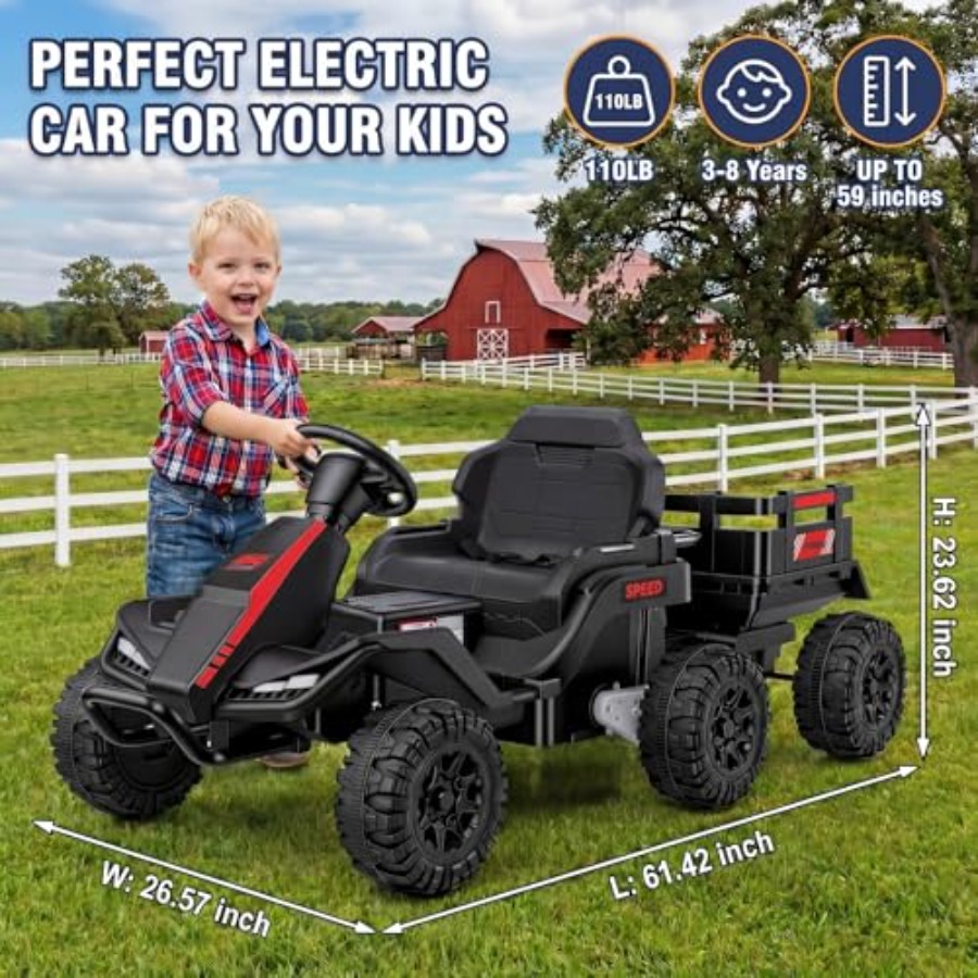 Outdoor electric ride-on tract - Kids Outdoor Ride On 评论和价格