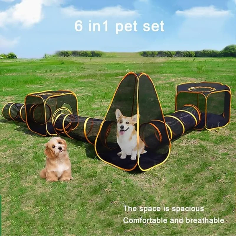 6-in-1 Tent Cat Enclosures wit - Outdoor Tent Playhouse 评论和价格