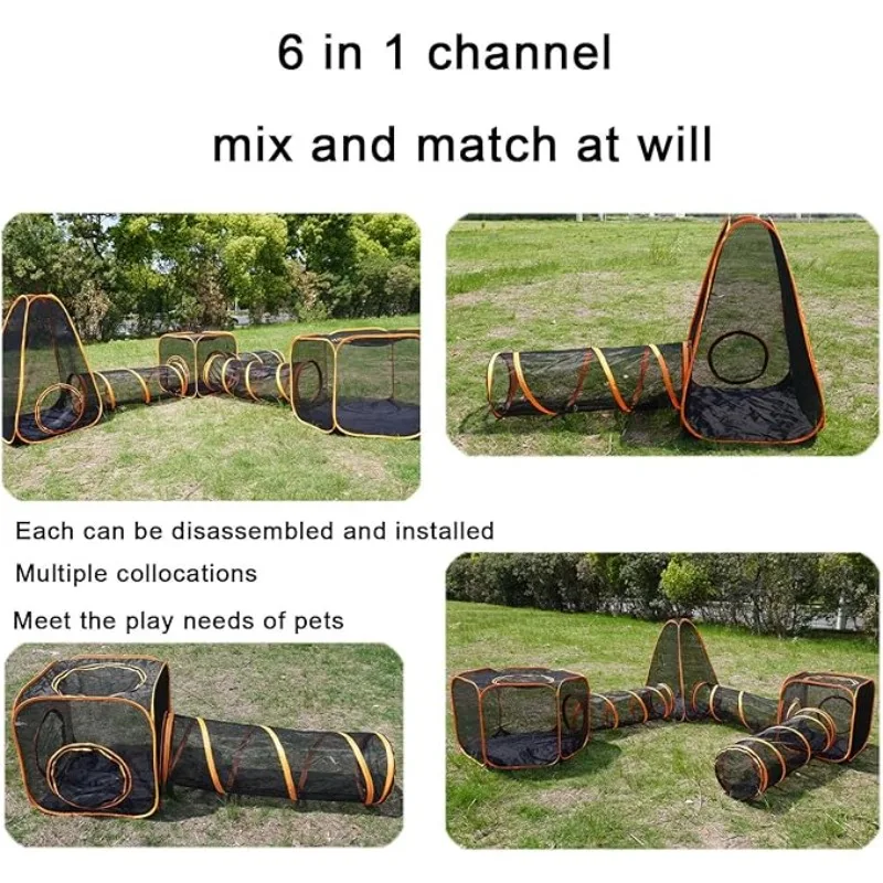 6-in-1 Tent Cat Enclosures wit - Outdoor Tent Playhouse 评论和价格