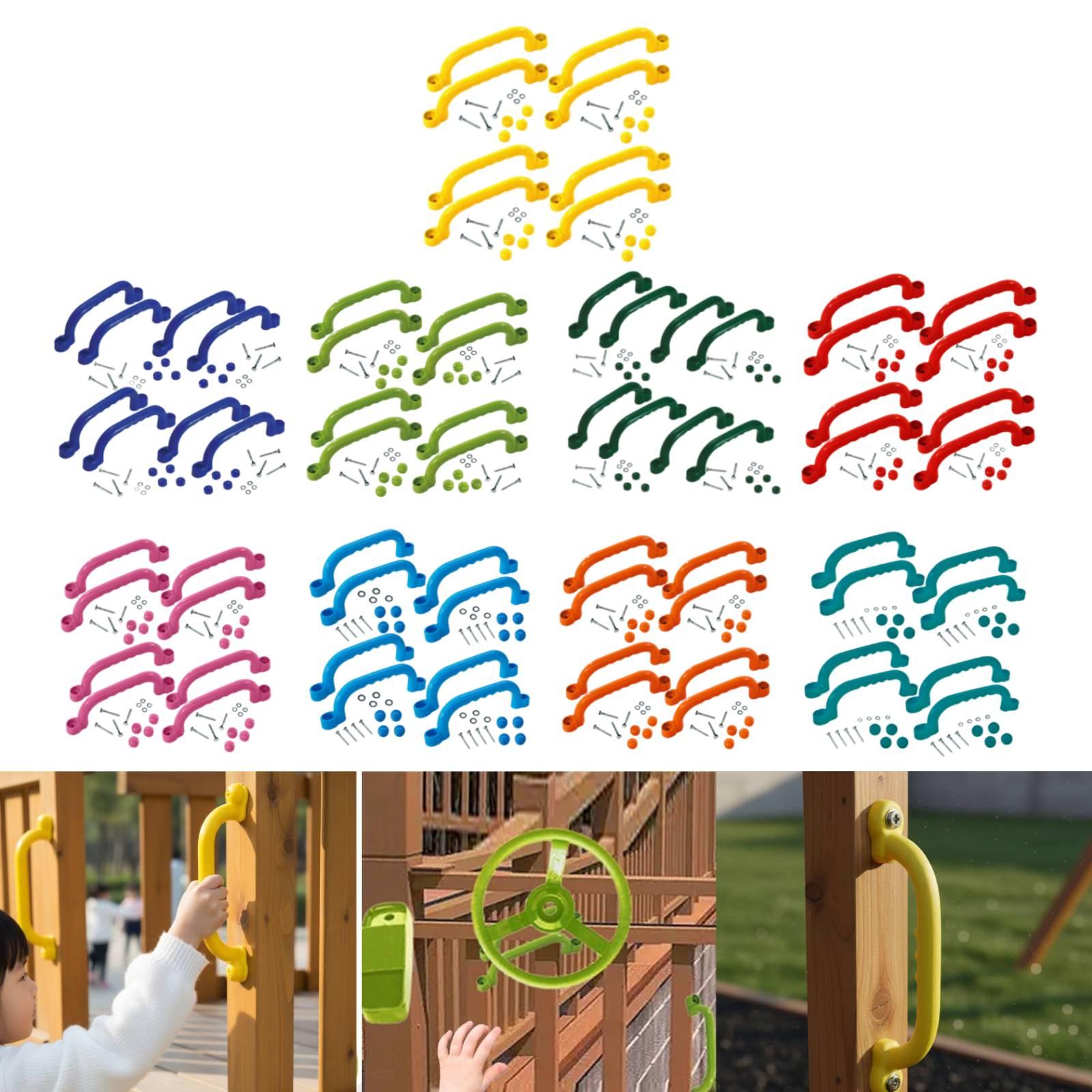 8Pcs Climbing Frame Handles Ea - Kids Outdoor Playhouse 评论和价格