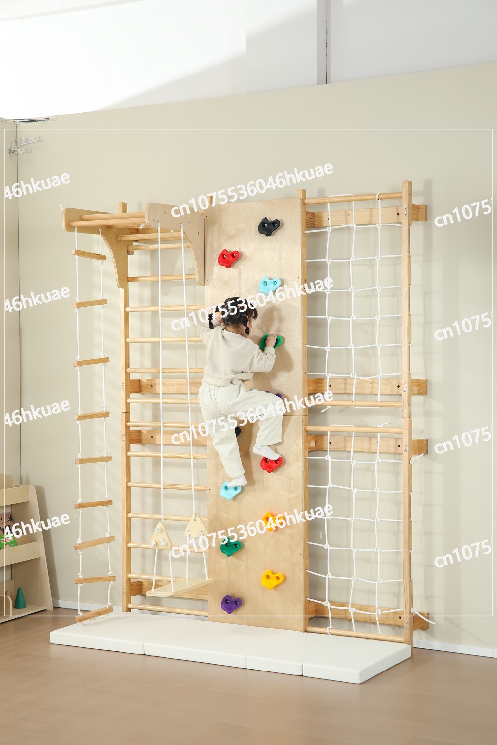 In-Stock Kids Climbing Frame – - Kids Outdoor Wooden Climbing Frame 评论和价格