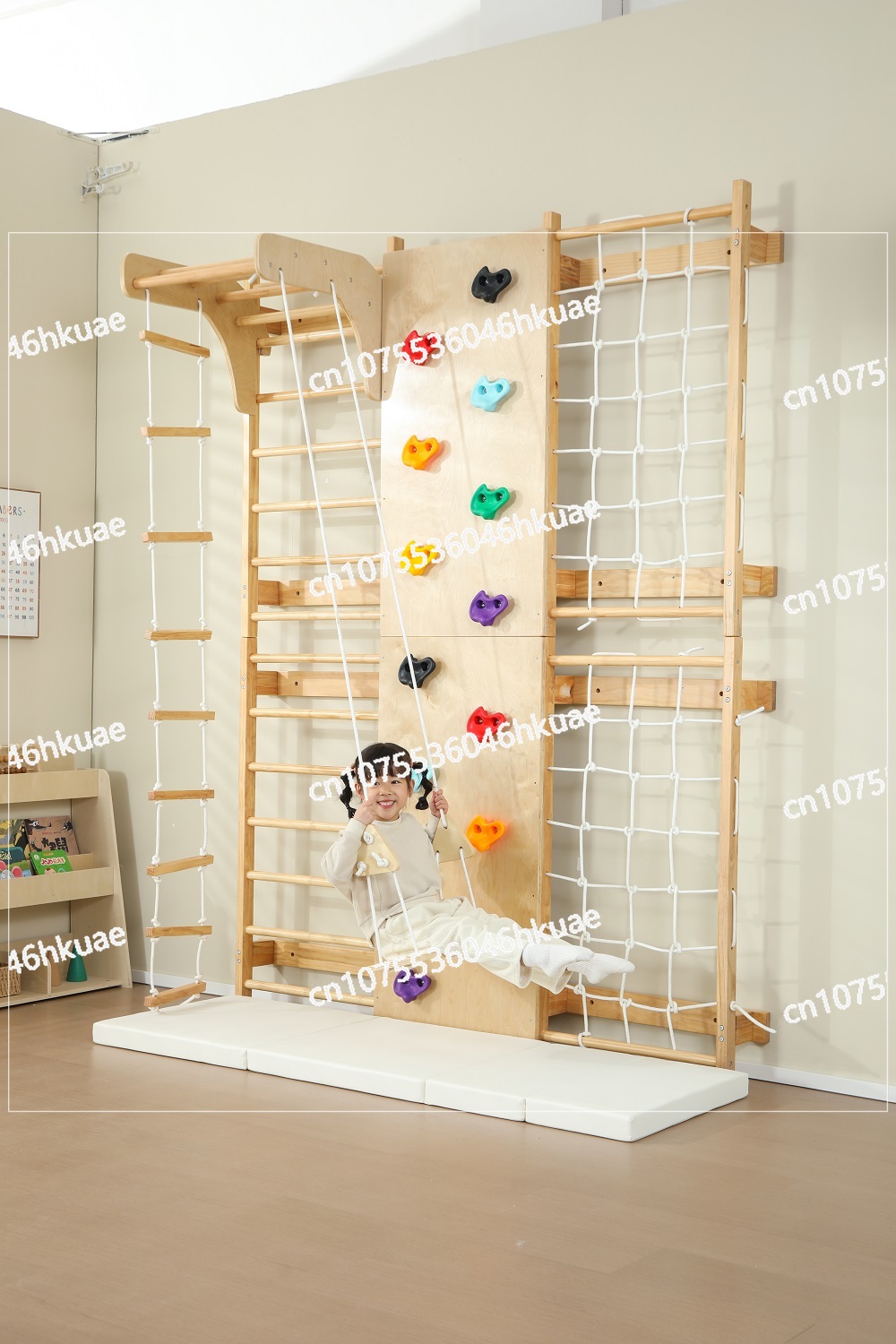 In-Stock Kids Climbing Frame – - Kids Outdoor Wooden Climbing Frame 评论和价格