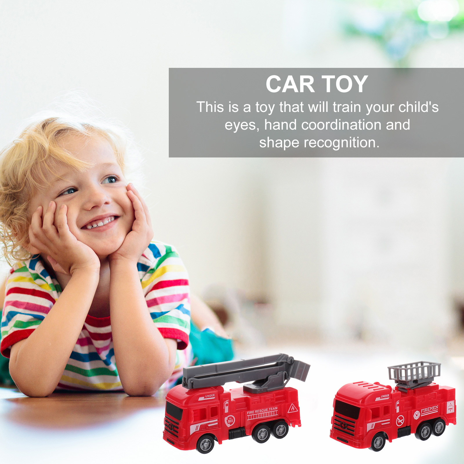 8Pcs Pull-Back Fire Truck Vehi - Kids Outdoor Car 评论和价格