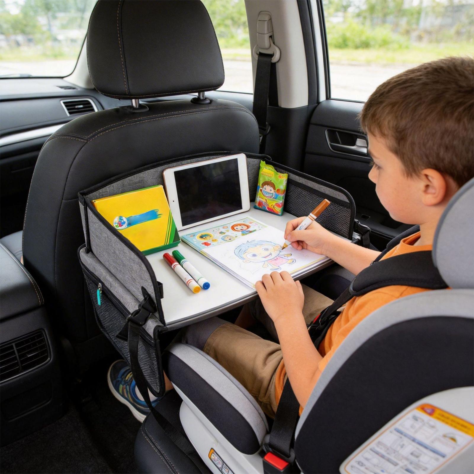 Kids Travel Tray With Pocket A - Kids Outdoor Car 评论和价格