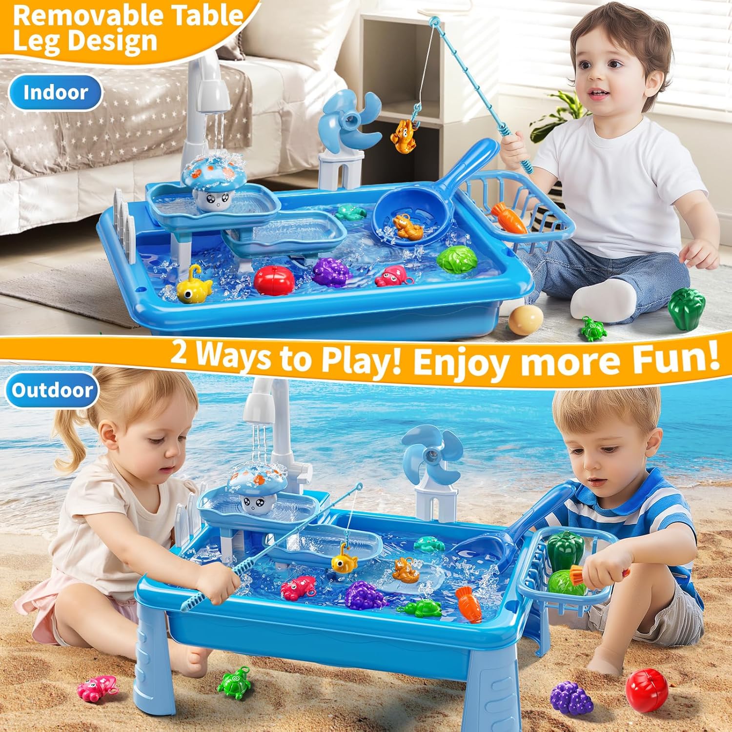 Water Table Play Sink Toy for  - Kids Outdoor Water Table 评论和价格
