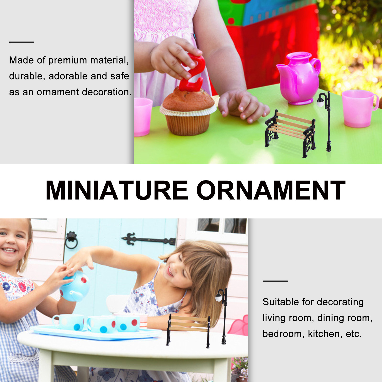 2Pcs Chair Resin Street Light  - Kids Outdoor Chair Plastic 评论和价格