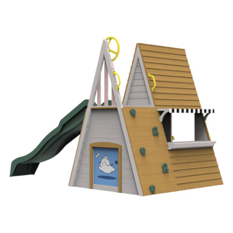 Kids Outdoor Playground Equipm - Kids Outdoor Wooden Climbing Frame 评论和价格