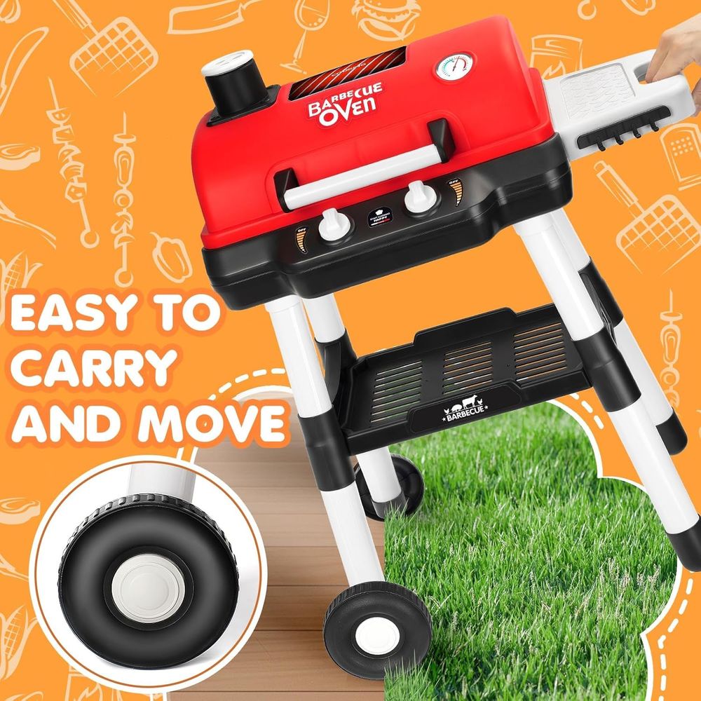 Kids Play Kitchen Toys, BBQ Gr - Kids Outdoor Grill 评论和价格
