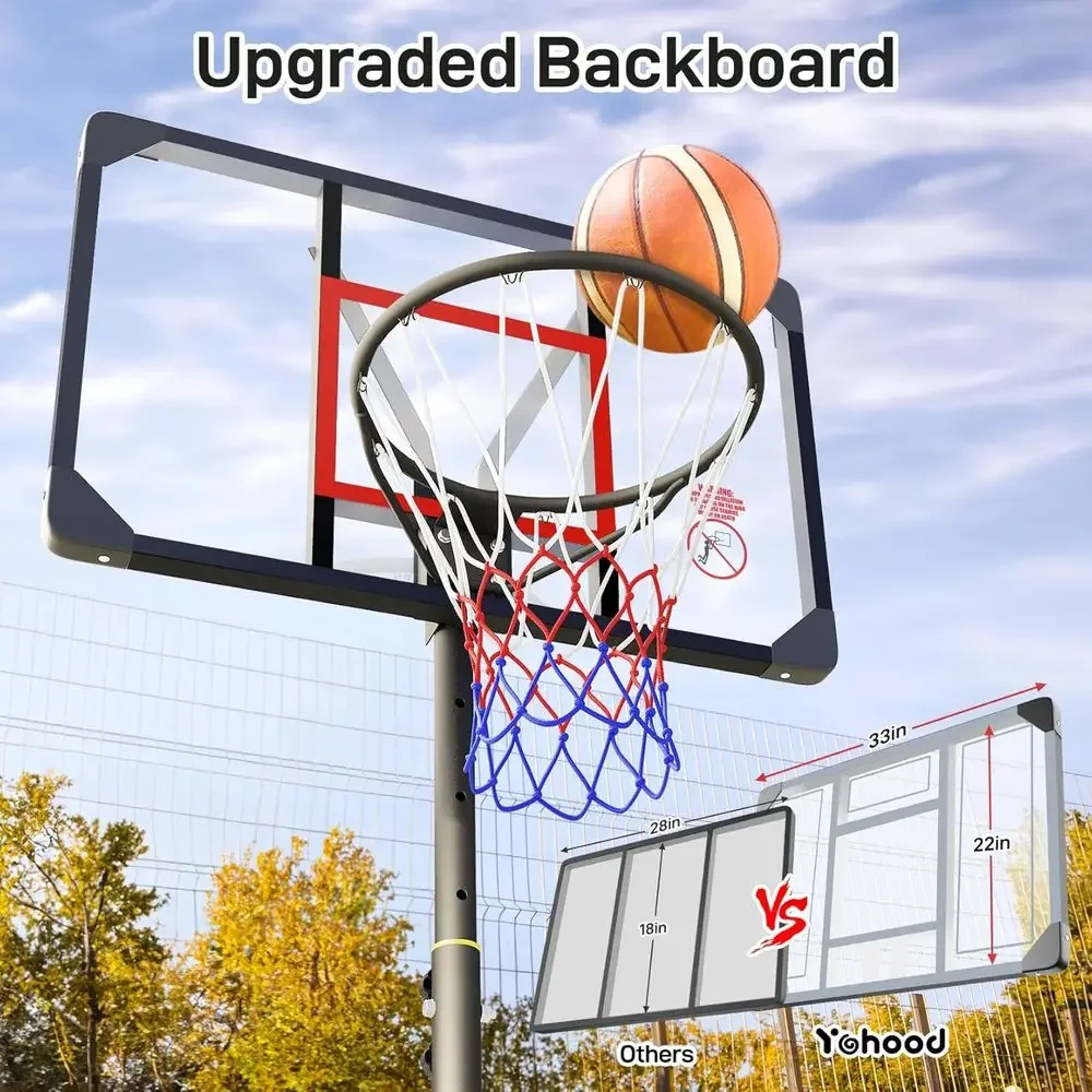 Adjustable Height Portable Bas - Kids Outdoor Basketball Hoop 评论和价格