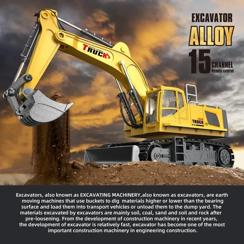 12/15/17CH Rc Excavator Alloy  - Kids Outdoor Excavator 评论和价格