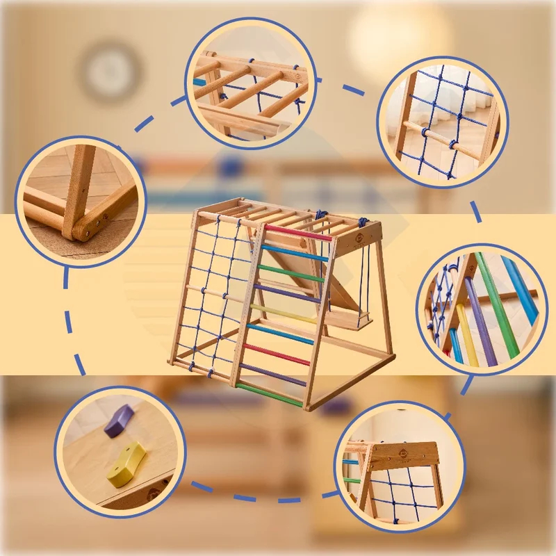 Wooden Climbing Frame Indoor P - Kids Outdoor Wooden Climbing Frame 评论和价格