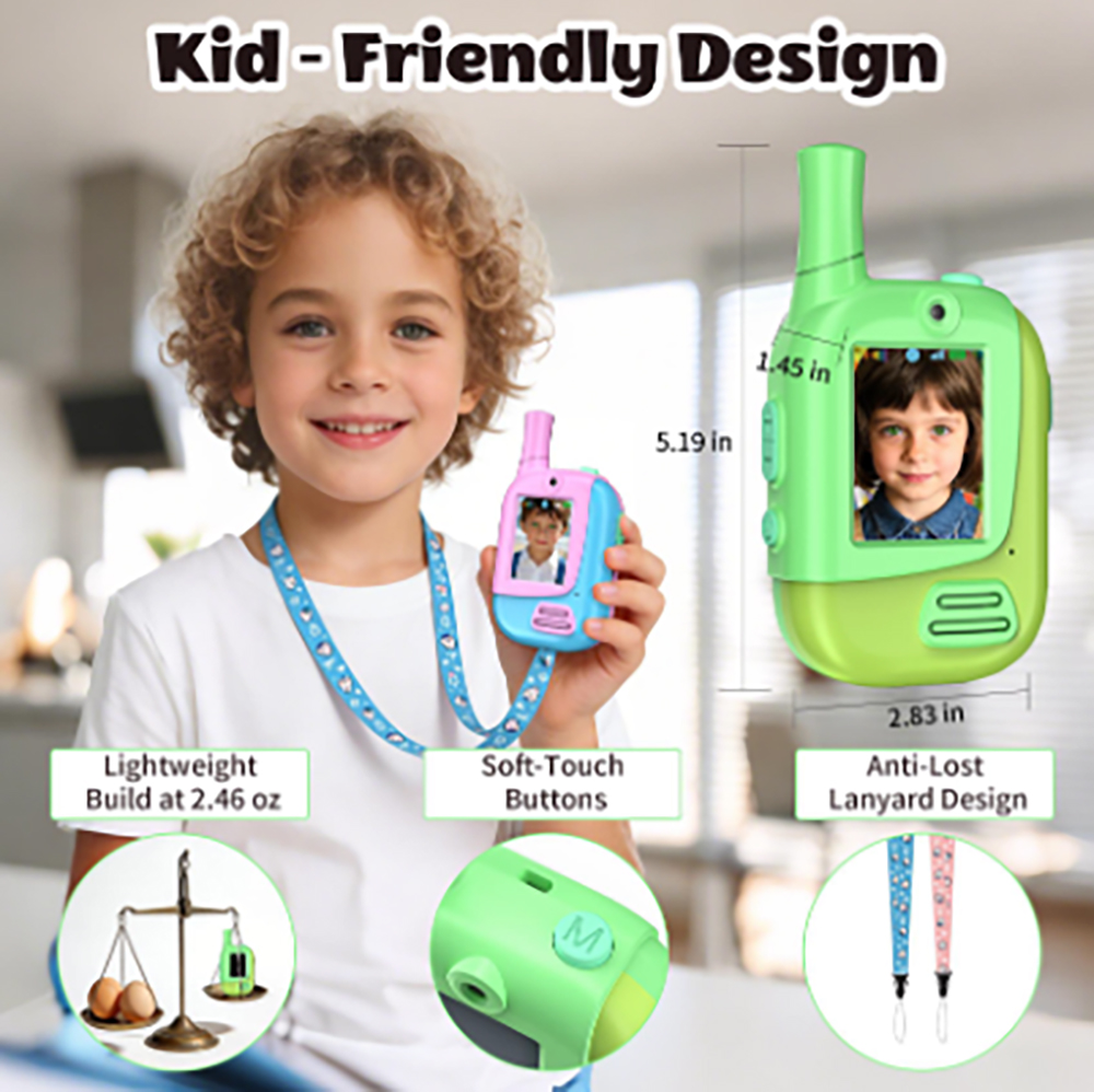 2 Pack Rechargeable Kids Video - Kids Outdoor Voices 评论和价格