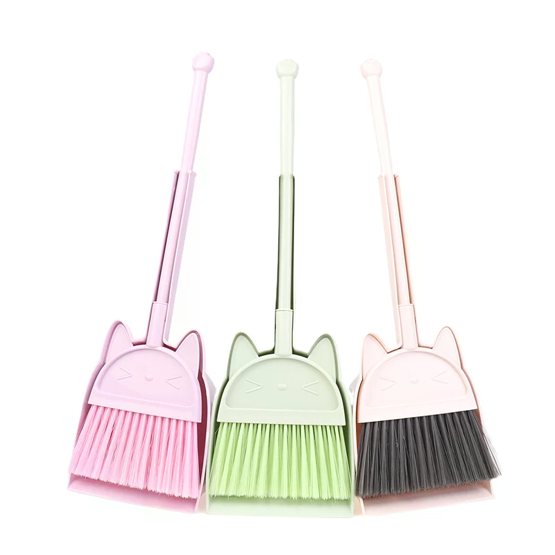 1 Set Cartoon Flexible Bristle - Kids Outdoor Broom 评论和价格
