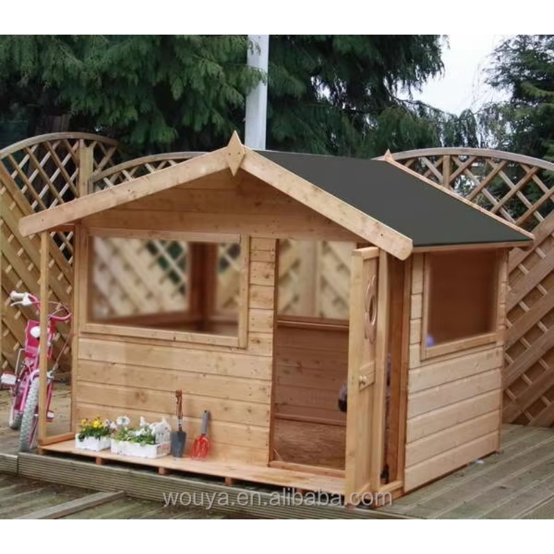 Cheap Prefabricated Wooden Pla - Kids Outdoor Playhouse 评论和价格