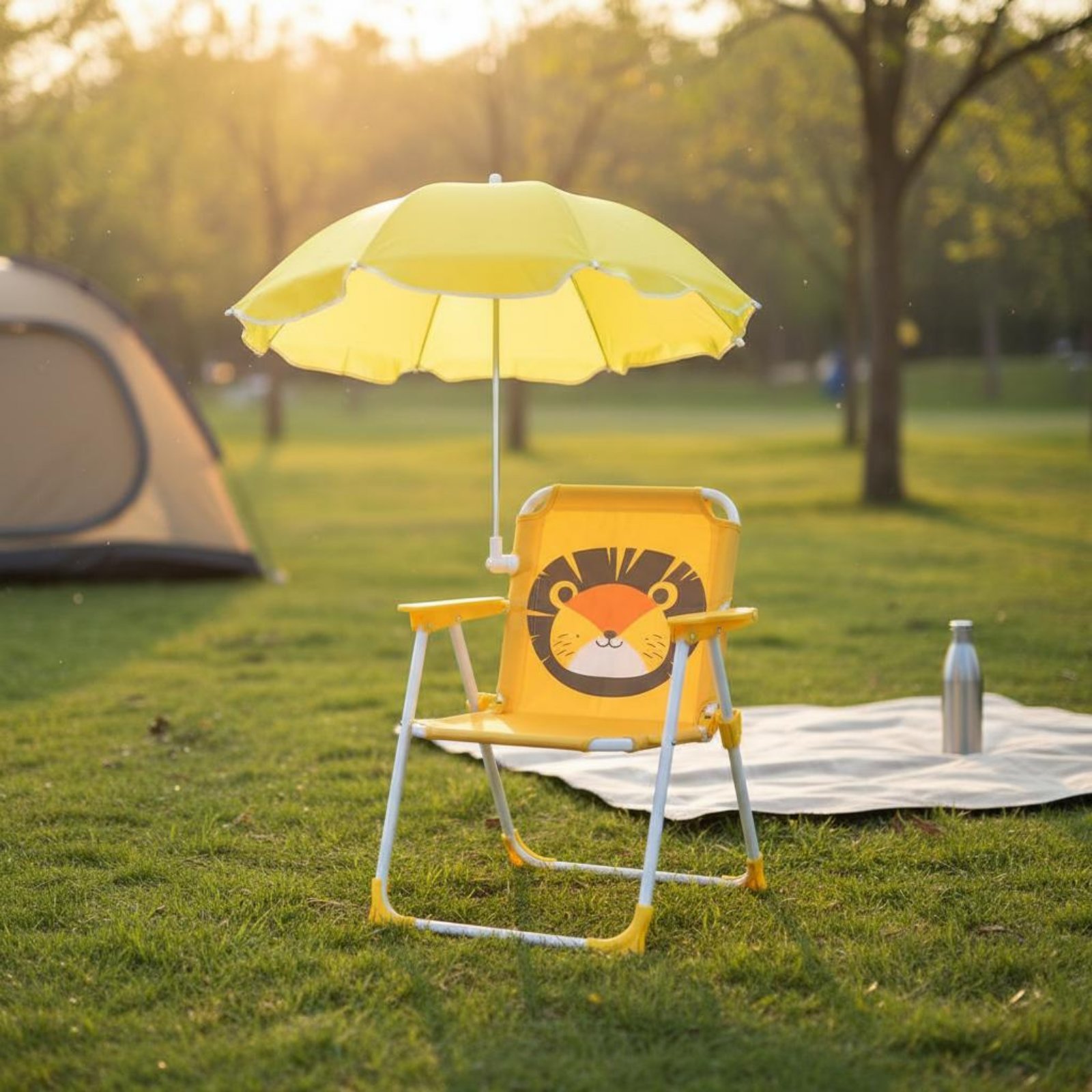 Children's Portable Chair with - Kids Outdoor Umbrella Chair 评论和价格