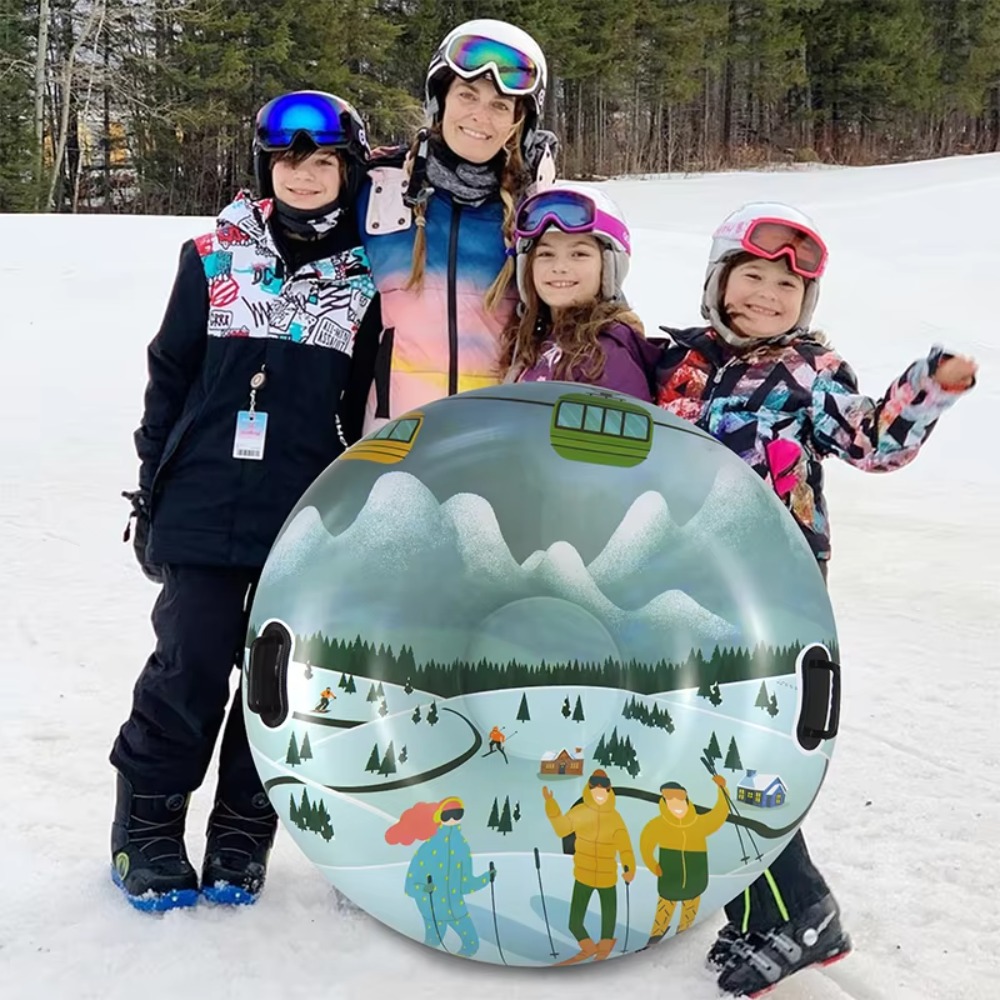 Inflatable Snow Tube Heavy Dut - Kids Outdoor Youtube 评论和价格