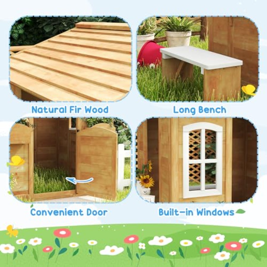 Outdoor playhouse for kids age - Kids Outdoor Playhouse 评论和价格