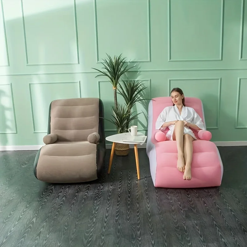 Inflatable Lazy Sofa Flocking  - Kids Outdoor Lounge Chair 评论和价格