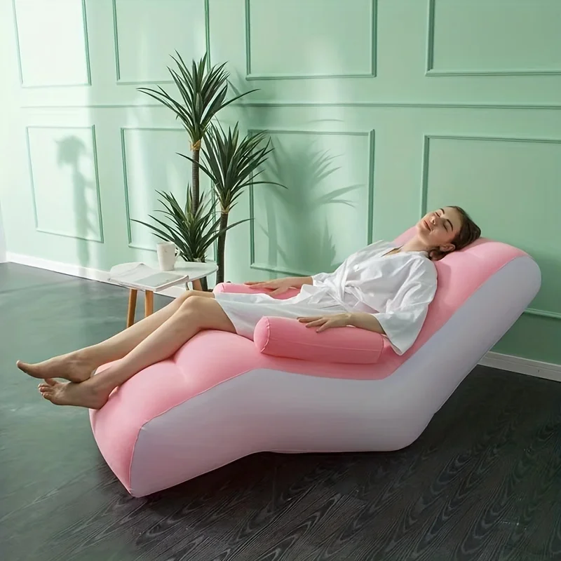 Inflatable Lazy Sofa Flocking  - Kids Outdoor Lounge Chair 评论和价格