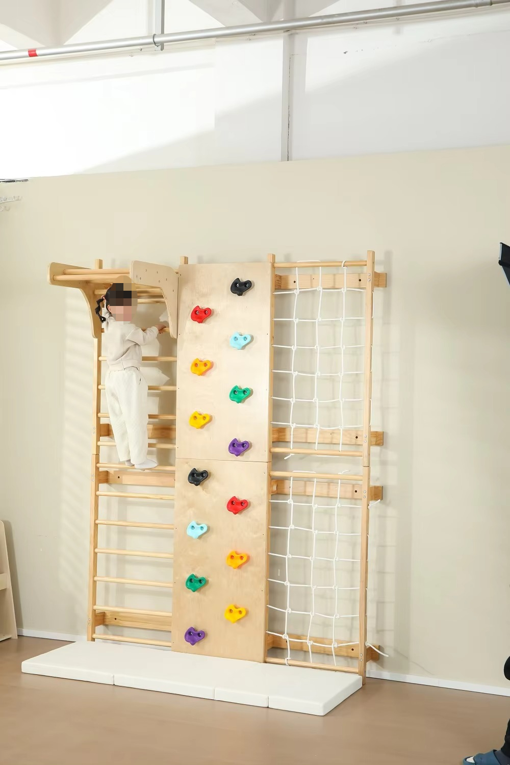 In Stock Indoor Monkey Bars Ki - Kids Outdoor Wooden Climbing Frame 评论和价格